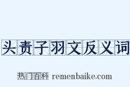头责子羽文反义词是什么意思的图片